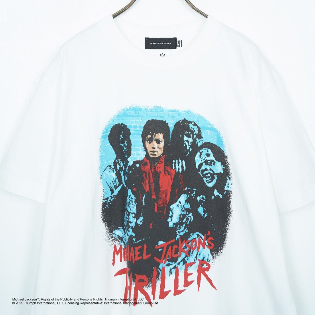 GOOD ROCK SPEED [グッドロックスピード] MICHAEL JACKSON PHOTO T-SHIRT by GOOD ROCK SPEED [25MJK002W] WHITE