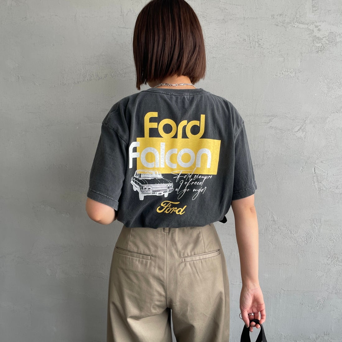 GOOD ROCK SPGOOD ROCK SPEED [グッドロックスピード] ファルコン Tシャツ [25FOD009W] CHARCOAL &&モデル身長：160cm 着用サイズ：F&&EED [グッドロックスピード] ファルコン Tシャツ [25FOD009W] CHARCOAL