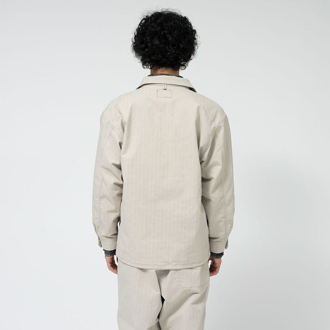 THE NORTH FACE PURPLE LABEL [ザ ノースフェイス パープルレーベル] ヘリンボーンフィールドジャケット [N25SA034] LB L BEIG &&モデル身長：180cm 着用サイズ：M&&