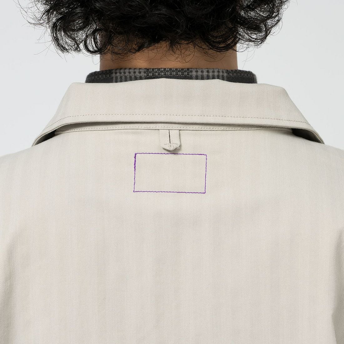 THE NORTH FACE PURPLE LABEL [ザ ノースフェイス パープルレーベル] ヘリンボーンフィールドジャケット [N25SA034] LB L BEIG &&モデル身長：180cm 着用サイズ：M&&