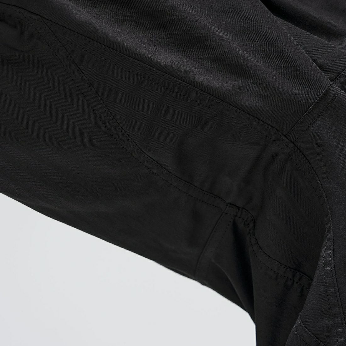 THE NORTH FACE PURPLE LABEL [ザ ノースフェイス パープルレーベル] ヘリンボーンフィールドパンツ [N25SC035] K BLACK &&モデル身長：180cm 着用サイズ：32&&