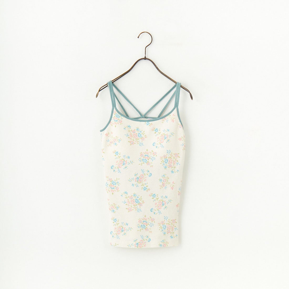 JE MORGAN [ジェイイーモーガン] 別注 TCワッフルカップ付きキャミソール [JF786-29S-JF] NAT/FANCY