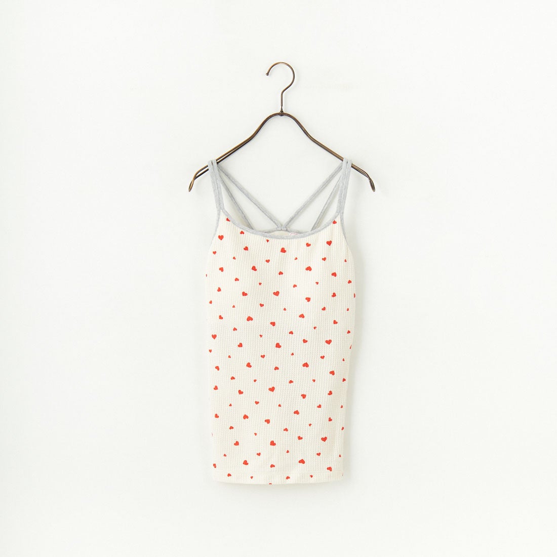 JE MORGAN [ジェイイーモーガン] 別注 TCワッフルカップ付きキャミソール [JF786-29S-JF] NAT/HEART