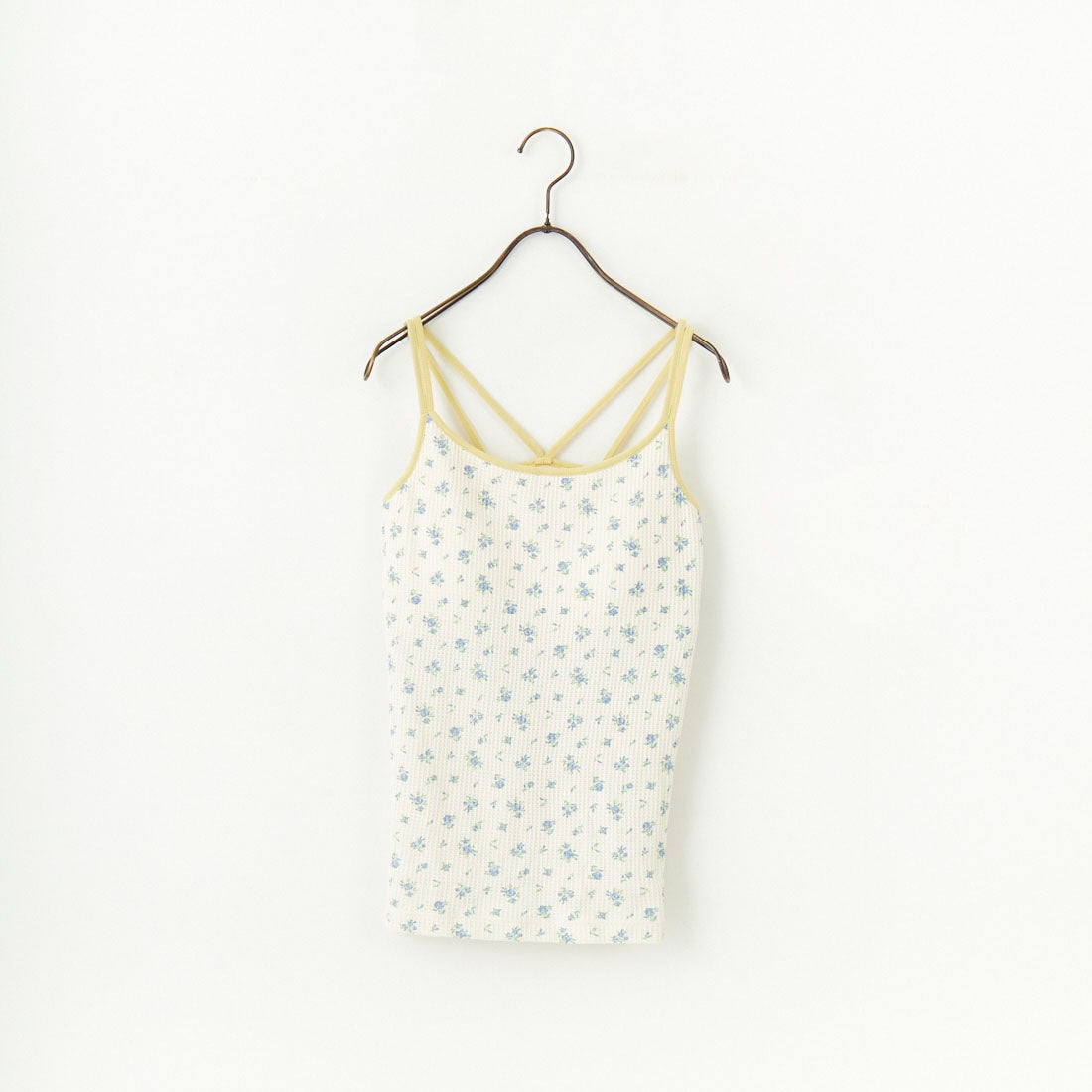 JE MORGAN [ジェイイーモーガン] 別注 TCワッフルカップ付きキャミソール [JF786-29S-JF] NAT/BLUE