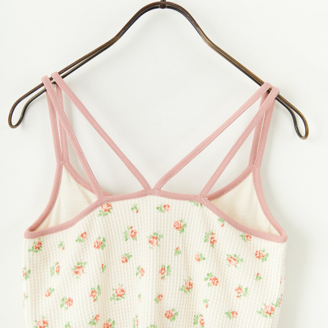 JE MORGAN [ジェイイーモーガン] 別注 TCワッフルカップ付きキャミソール [JF786-29S-JF] NAT/RED