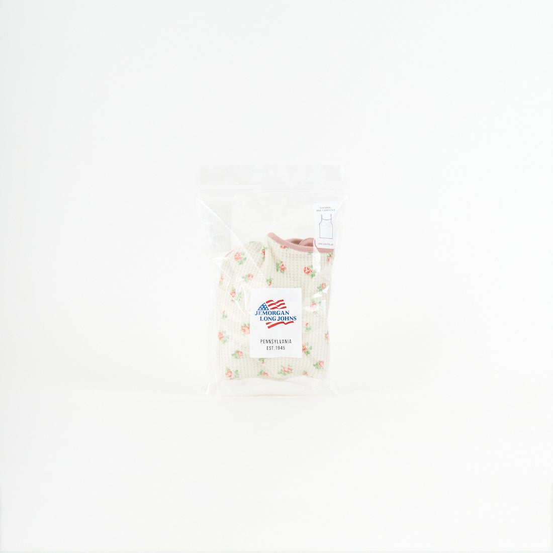 JE MORGAN [ジェイイーモーガン] 別注 TCワッフルカップ付きキャミソール [JF786-29S-JF] NAT/RED