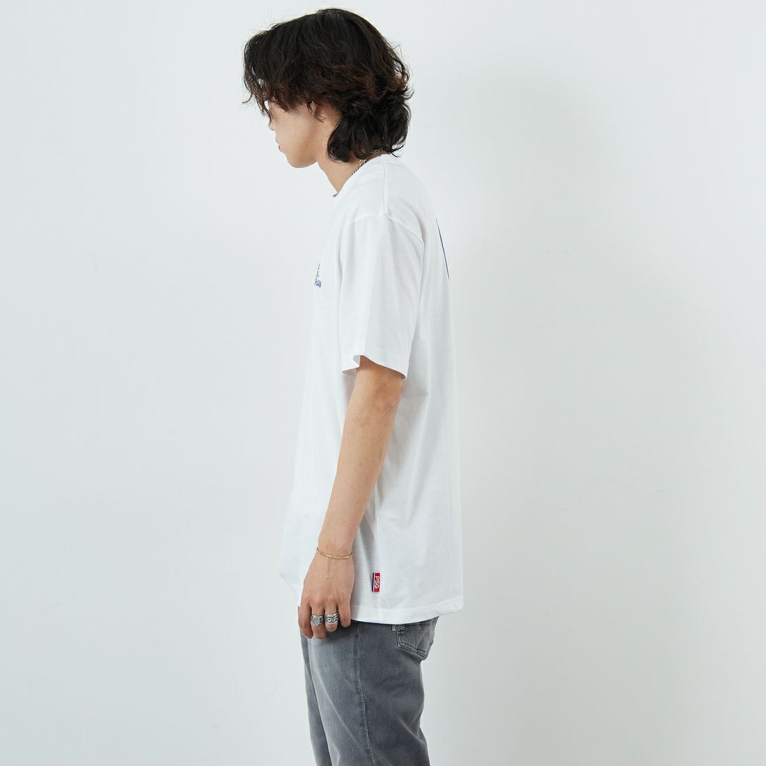 PARIS SAINT-GERMAN [パリ・サンジェルマン] PSGロゴ バックプリントTシャツ [PS0125SS0004] WHITE &&モデル身長：179cm 着用サイズ：XL&&