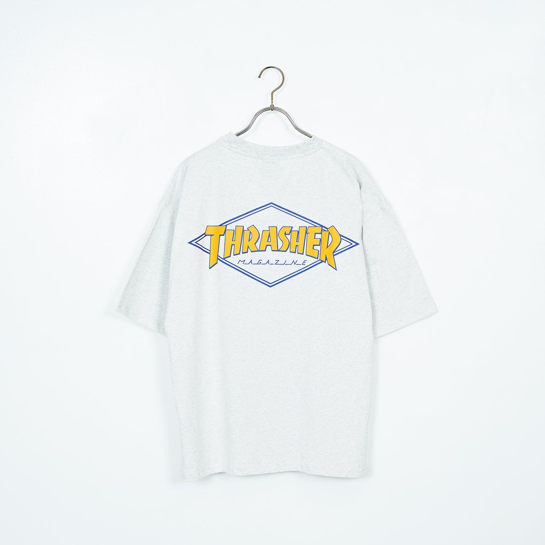 THRASHER [スラッシャー] ダイアモンド ロゴ ショートスリーブTシャツ [TH24SU04] A.GRY