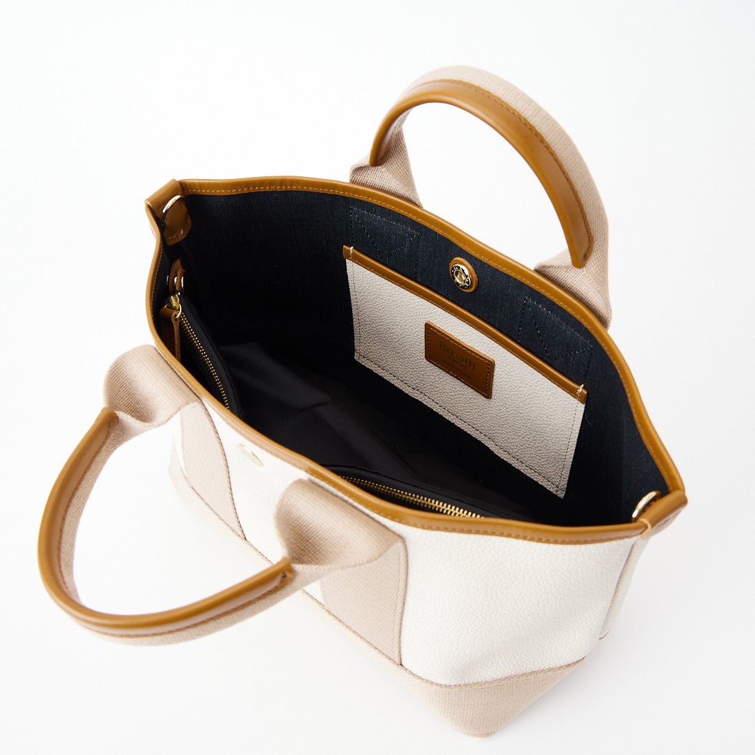 TREASURE TOPKAPI [トレジャートプカピ] スコッチグレイン スモールトートバッグ [503-08-0120200] 15 ﾍﾟｰﾙﾍﾞｰ