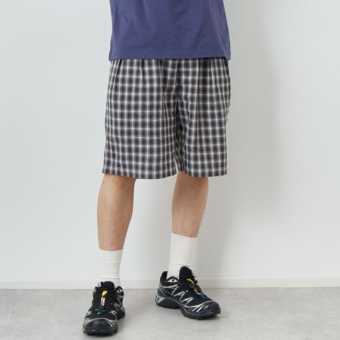 75 GRAY/WH&&モデル身長：179cm 着用サイズ：L&&