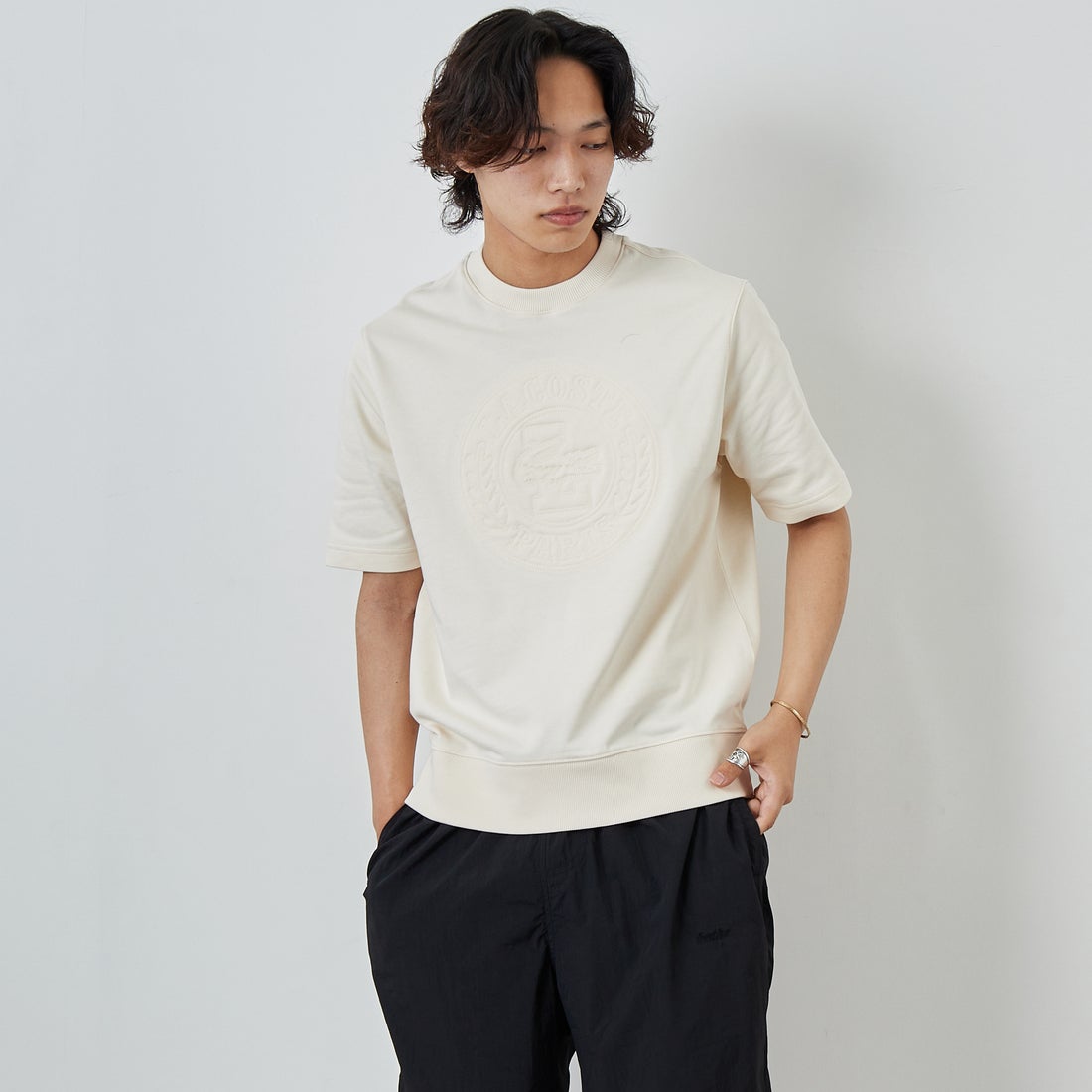 XFJ ECRU&&モデル身長：179cm 着用サイズ：3&&