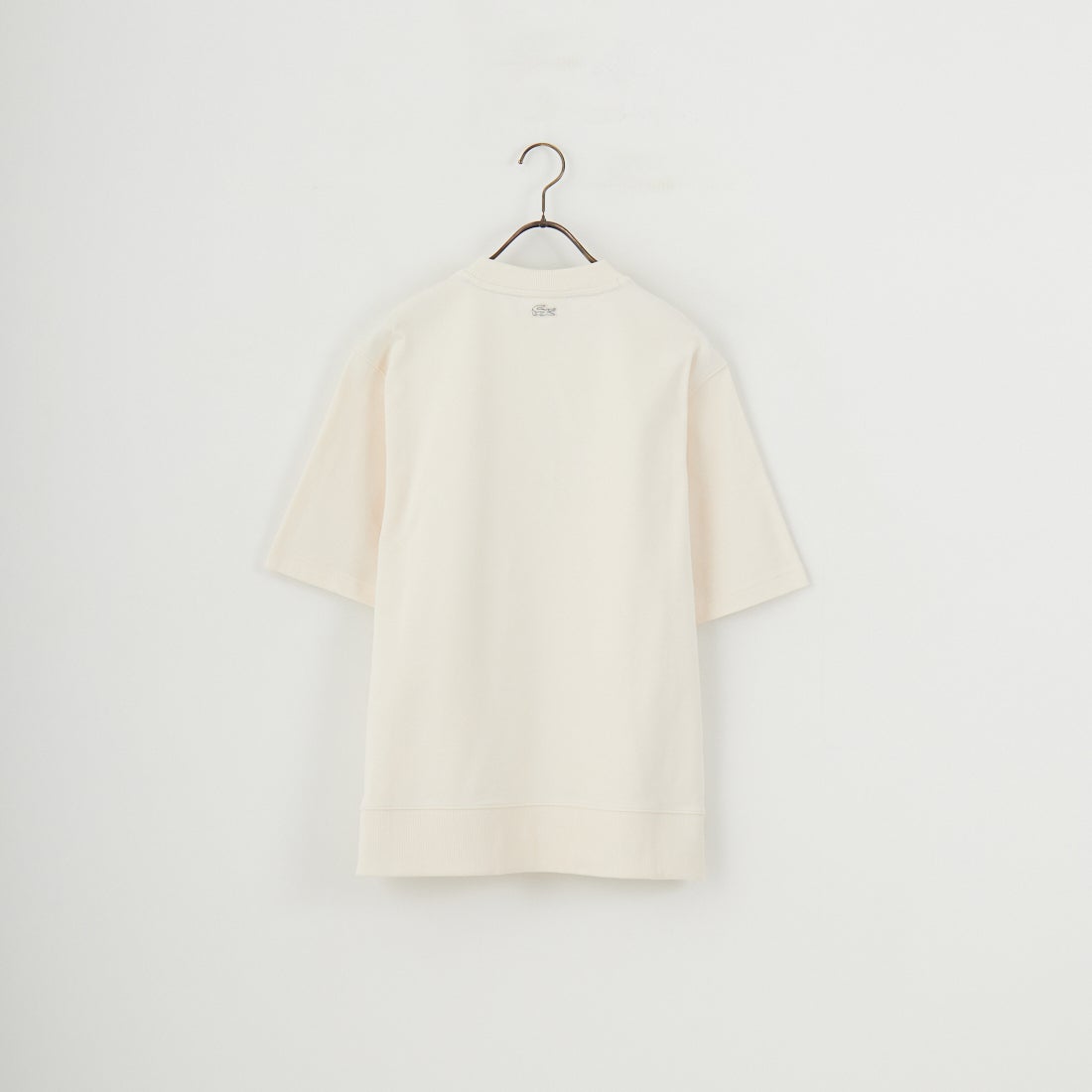 LACOSTE [ラコステ] ロゴ刺繍ショートスリーブスウェット [SH6418] XFJ ECRU