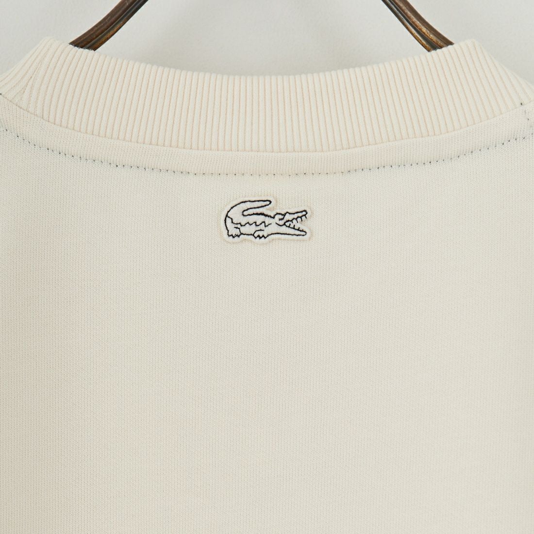 LACOSTE [ラコステ] ロゴ刺繍ショートスリーブスウェット [SH6418] XFJ ECRU