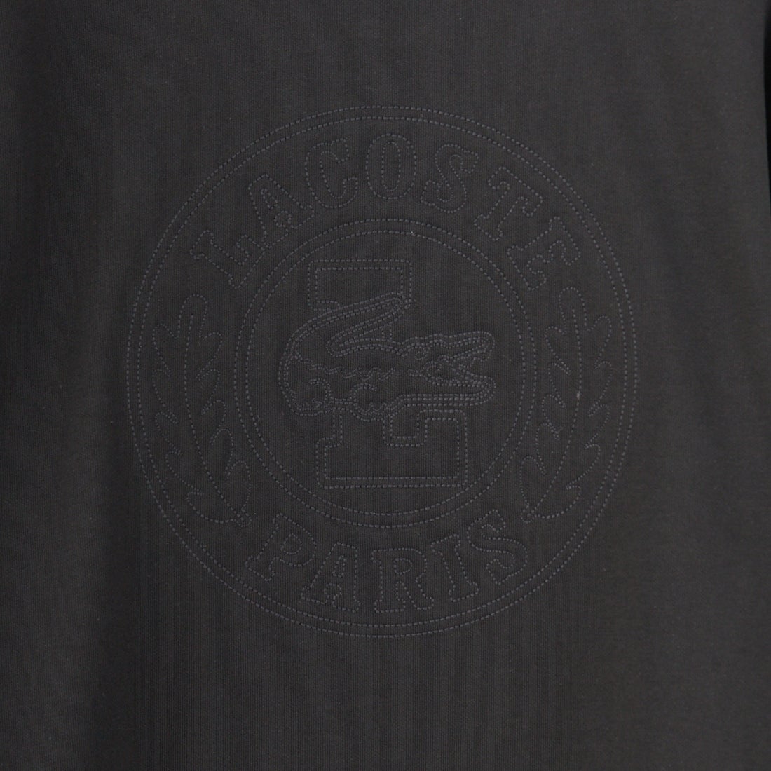 LACOSTE [ラコステ] ロゴ刺繍ショートスリーブスウェット [SH6418] 031 BLACK
