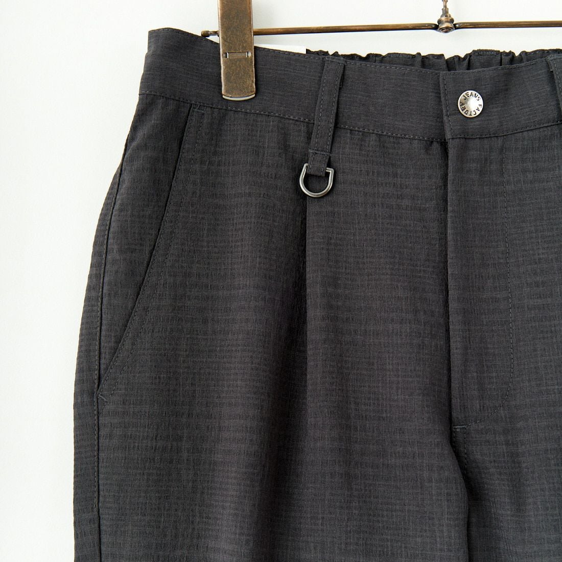 Jeans Factory Clothes [ジーンズファクトリークローズ] EVALETリランチャ1Pイージートラウザー [JFC-252-004] CHK BLK