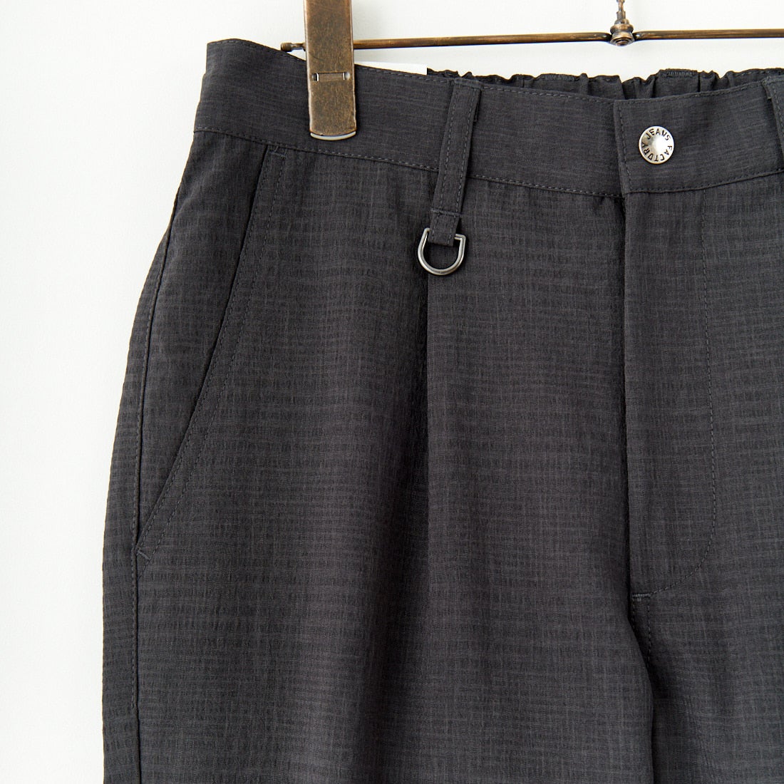 Jeans Factory Clothes [ジーンズファクトリークローズ] EVALETリランチャ1Pイージートラウザー [JFC-252-004] CHK BLK