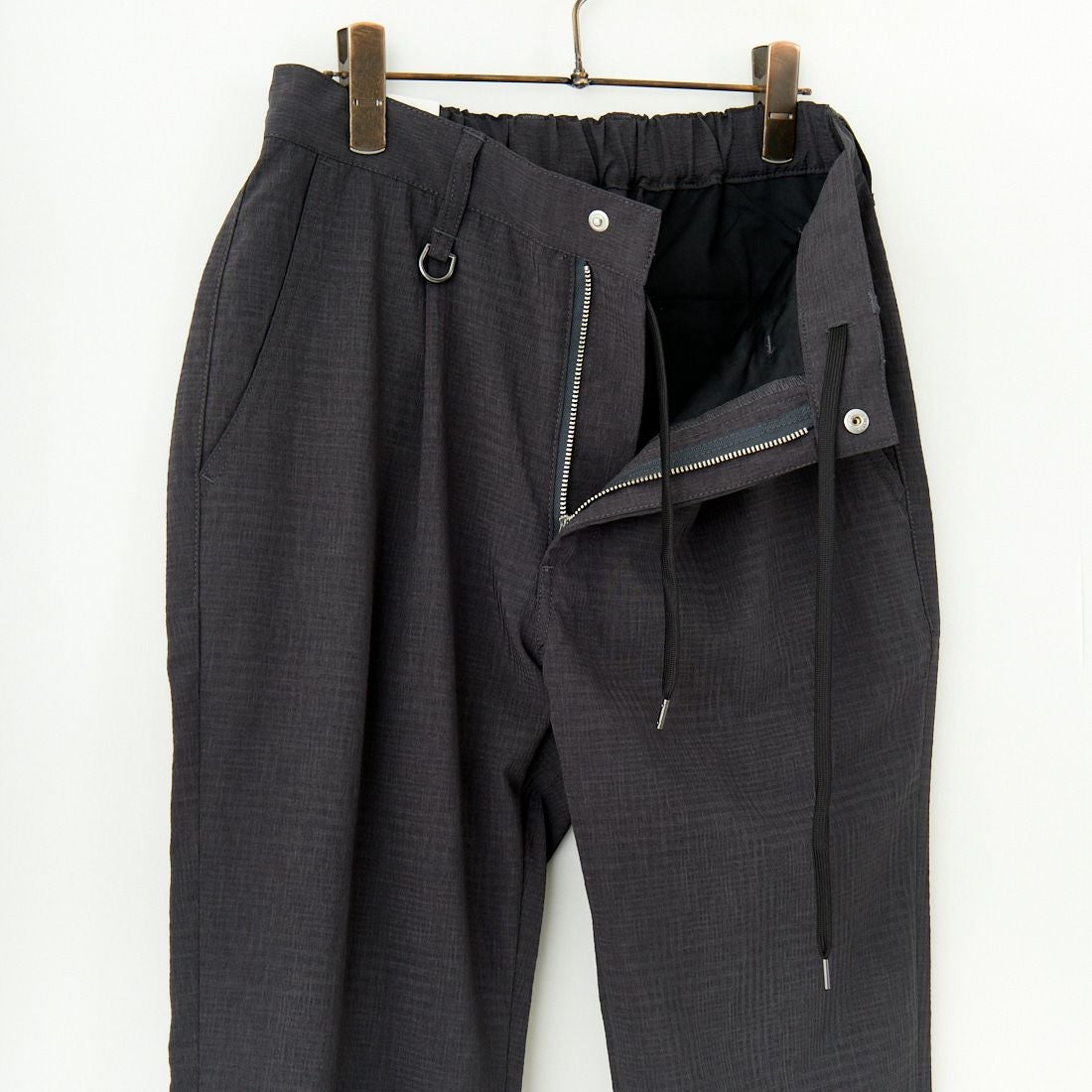 Jeans Factory Clothes [ジーンズファクトリークローズ] EVALETリランチャ1Pイージートラウザー [JFC-252-004] CHK BLK