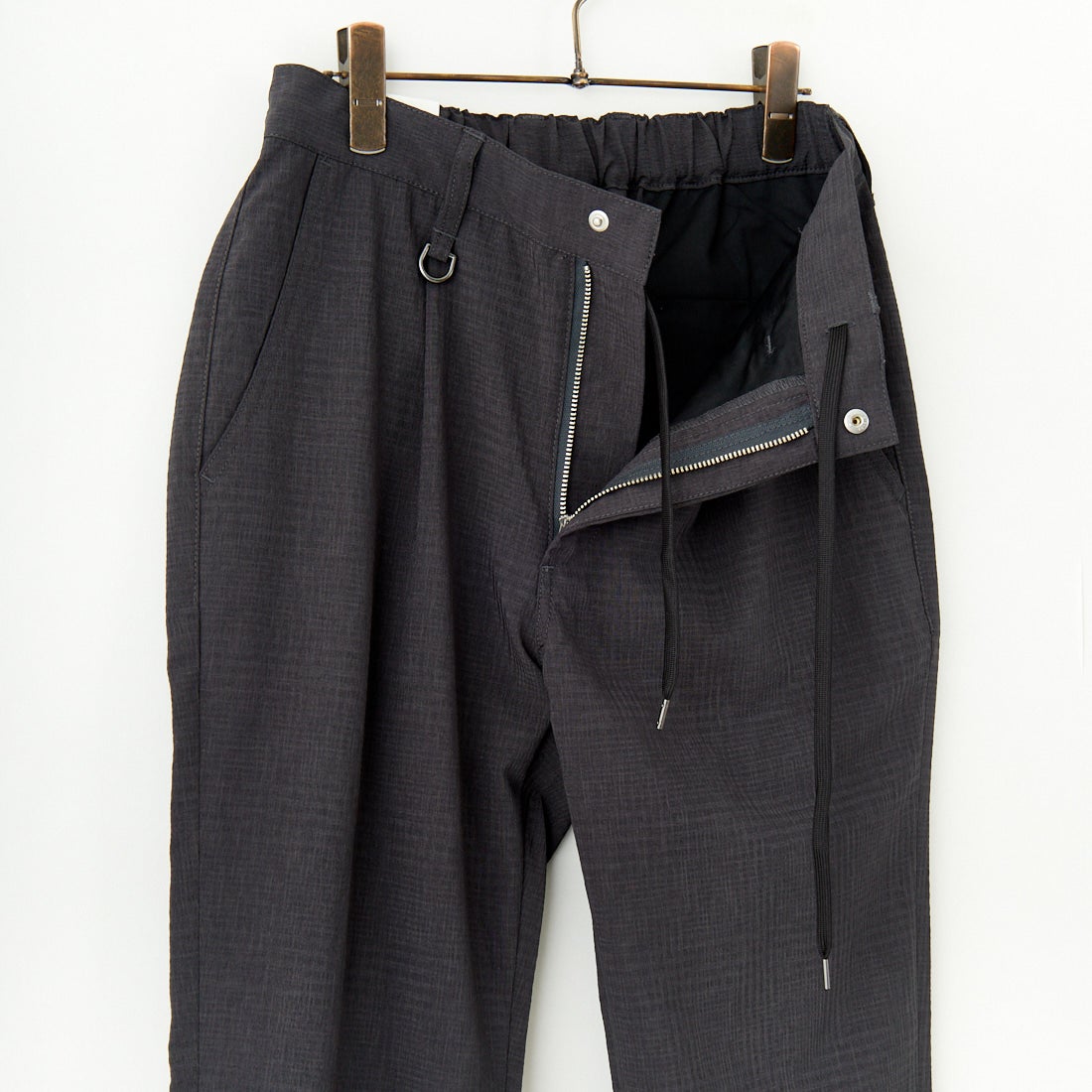 Jeans Factory Clothes [ジーンズファクトリークローズ] EVALETリランチャ1Pイージートラウザー [JFC-252-004] CHK BLK