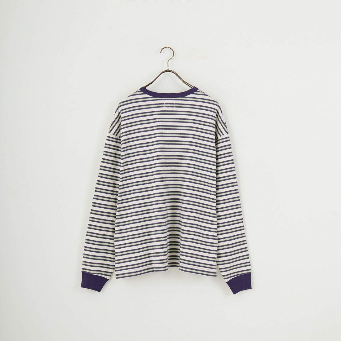 Name. [ネーム] ボーダーロングスリーブTシャツ [NMCU-044] PUR/MINT