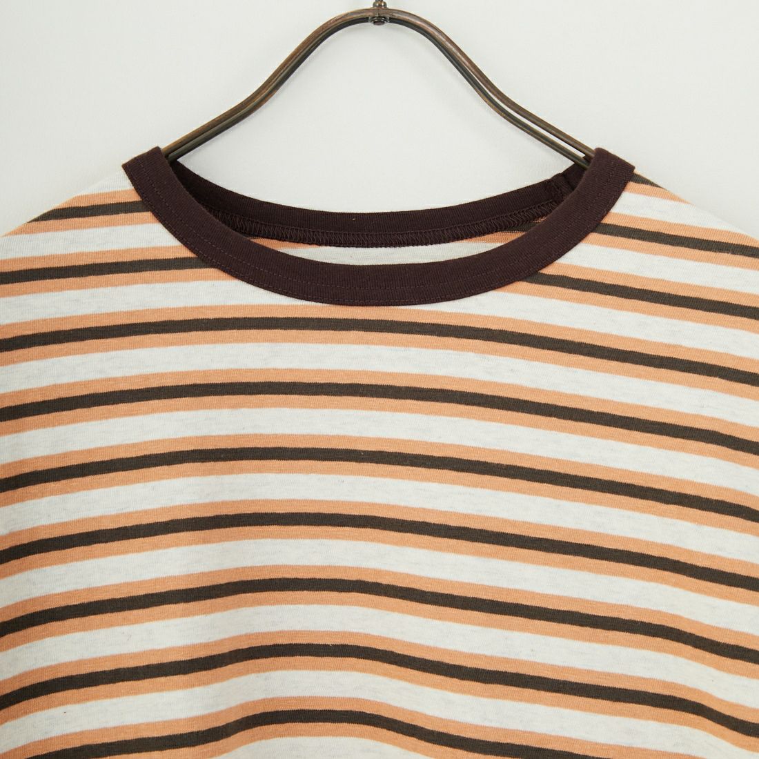 Name. [ネーム] ボーダーロングスリーブTシャツ [NMCU-044] BRN/ORANGE