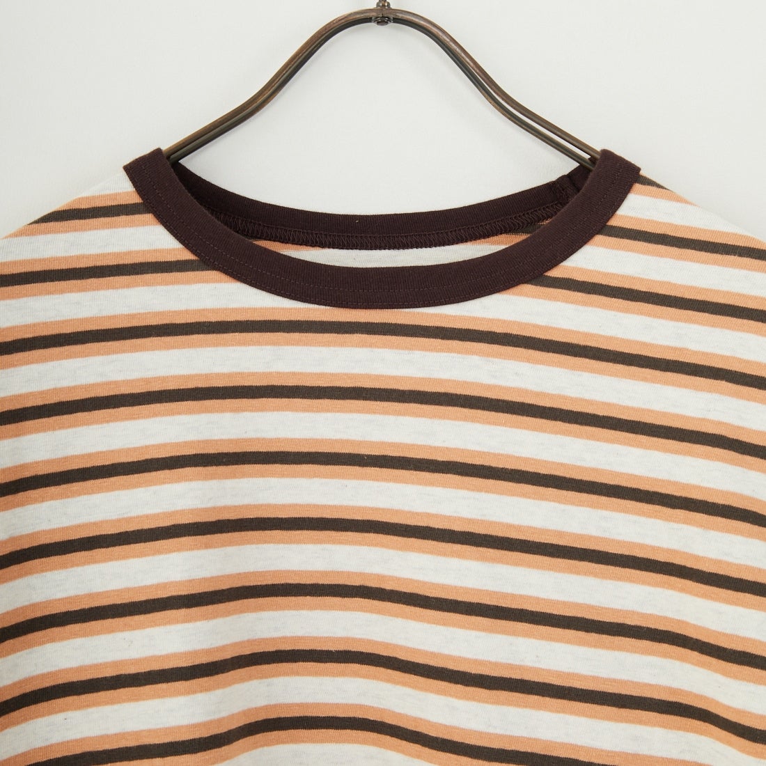 Name. [ネーム] ボーダーロングスリーブTシャツ [NMCU-044] BRN/ORANGE