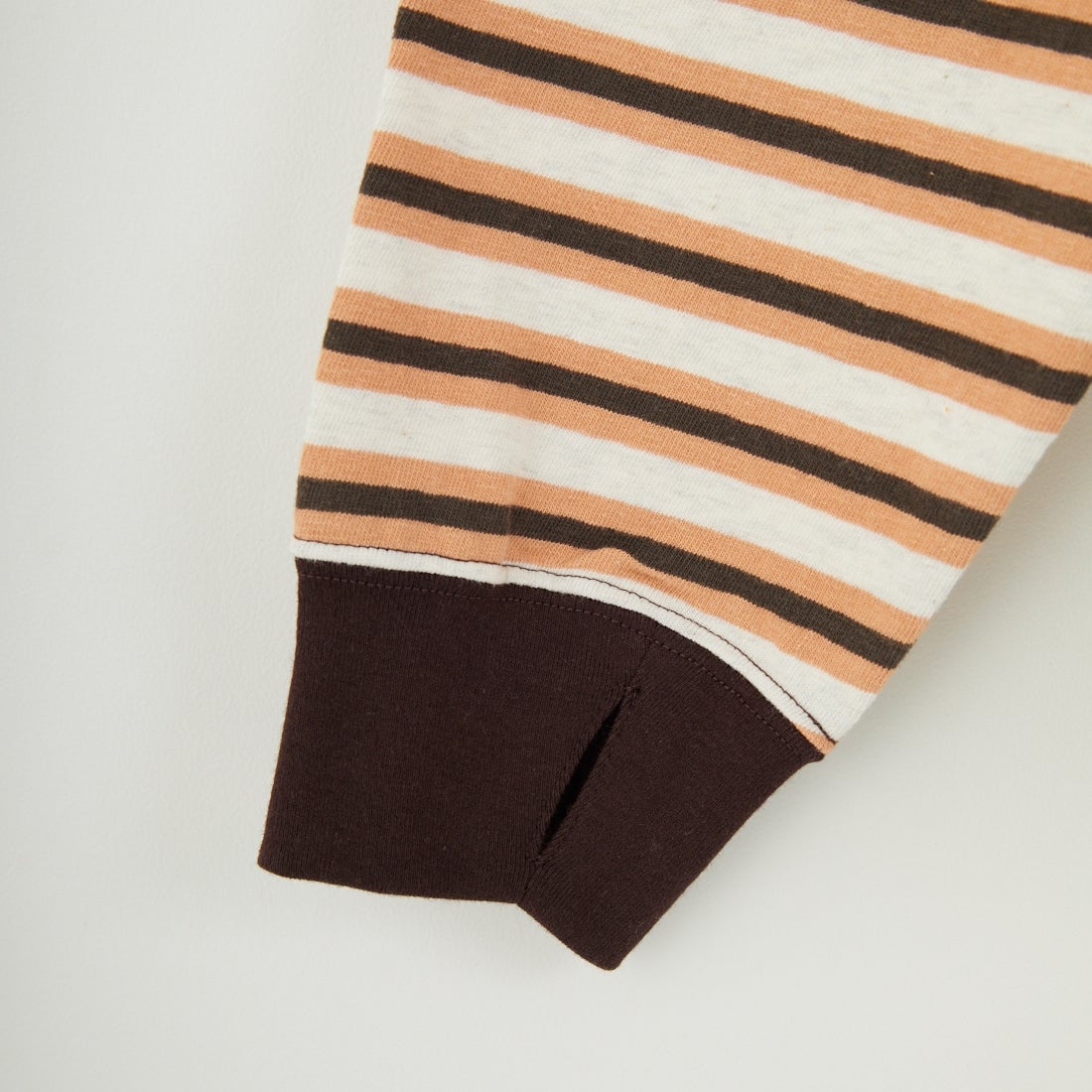 Name. [ネーム] ボーダーロングスリーブTシャツ [NMCU-044] BRN/ORANGE