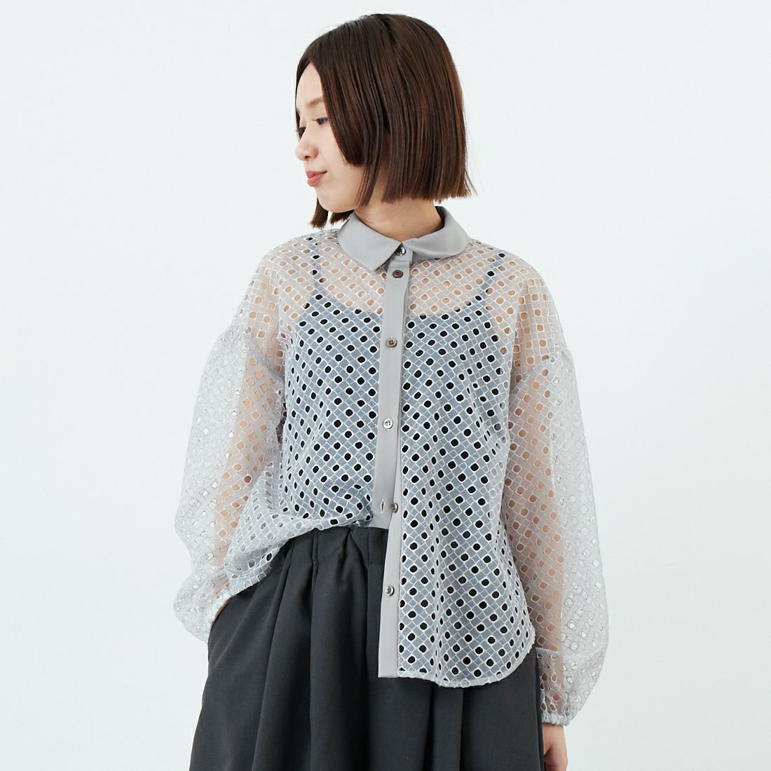 81 GRAY&&モデル身長：160cm 着用サイズ：36&&