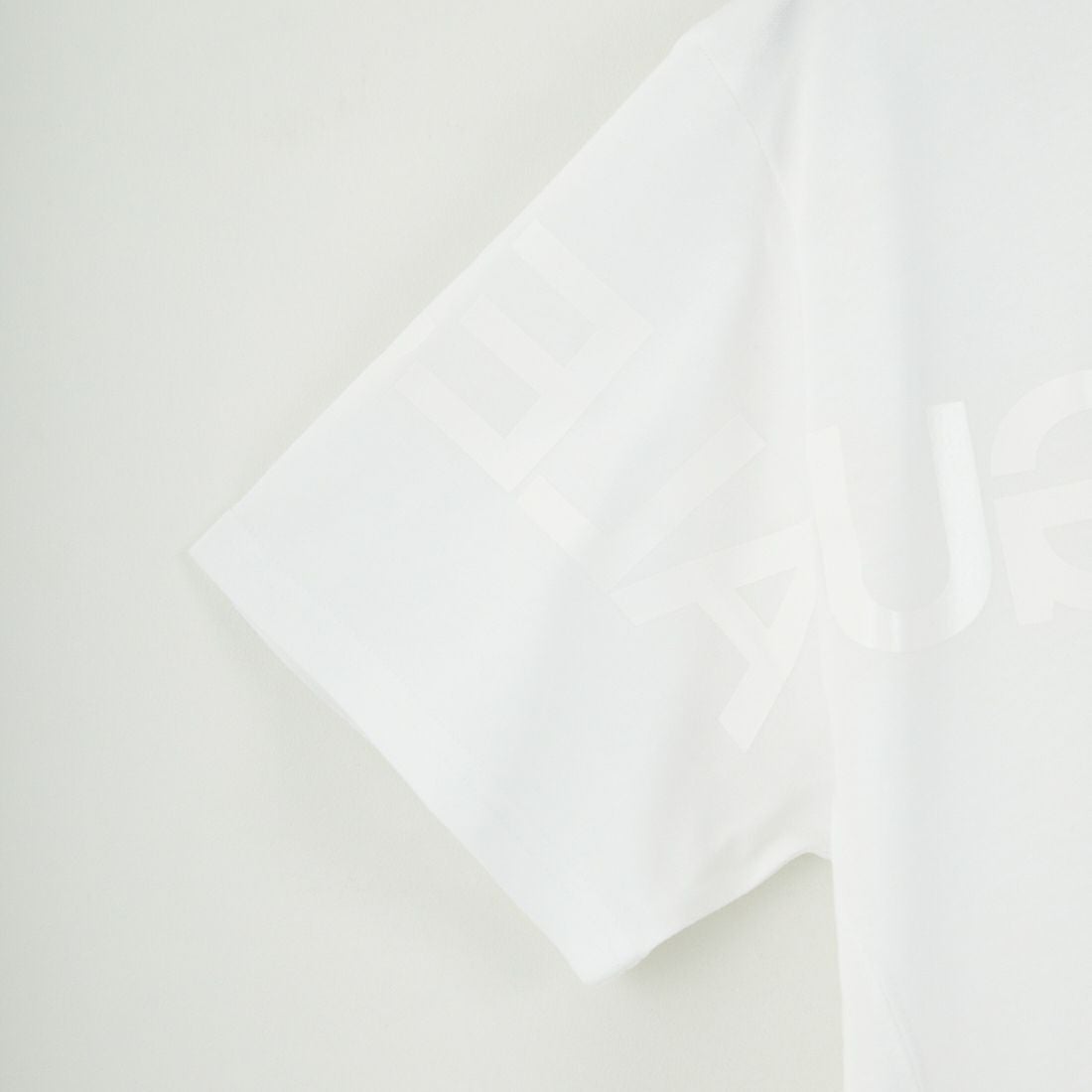 1PIU1UGUALE3 RELAX [ウノ ピゥ ウノ ウグァーレ トレ] ビッグロゴインバーテッドTシャツ [UST-25063] SN10 WHITE