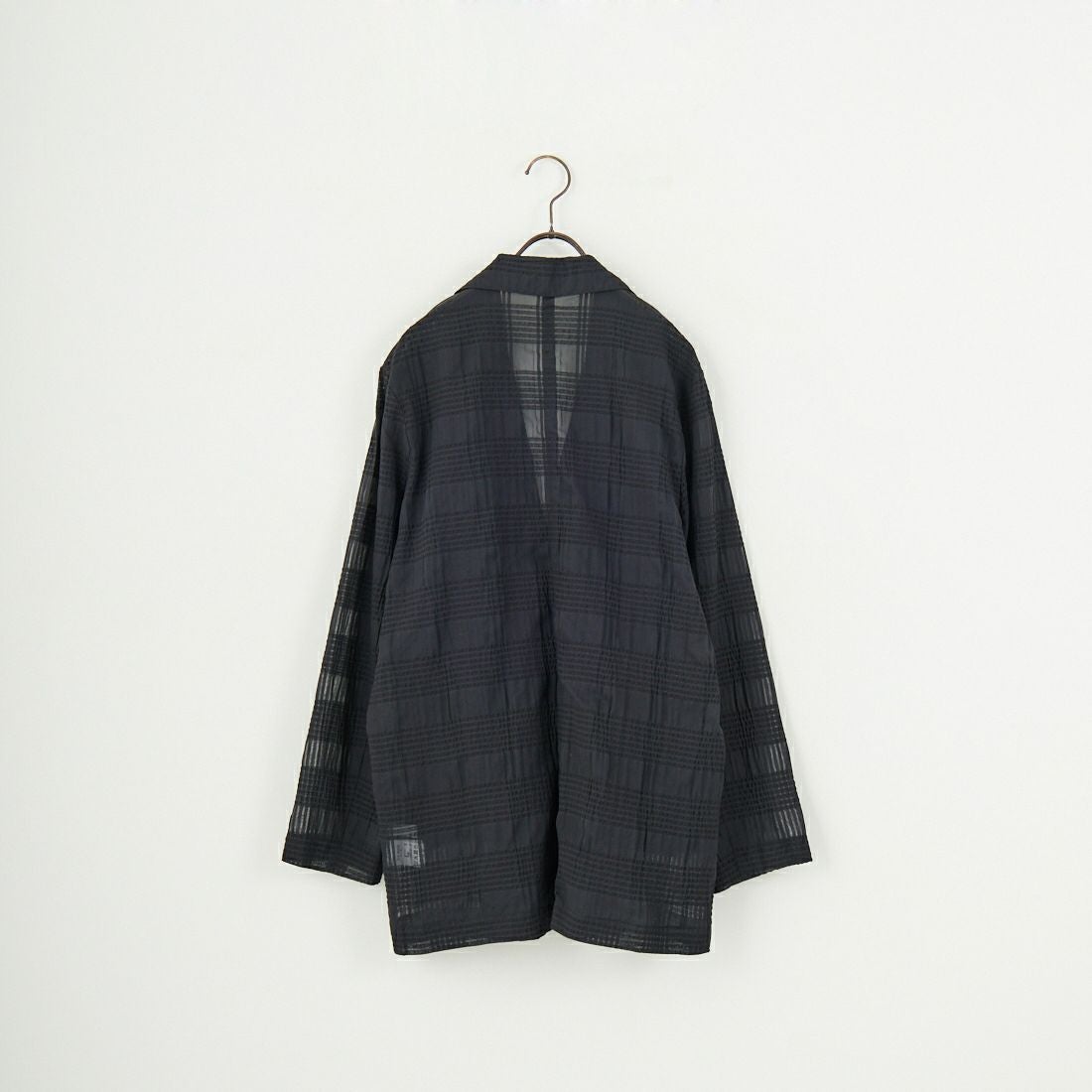 CLOCHE [クロシェ] シアーチェックジャケット [51085033] ﾌﾞﾗｯｸ