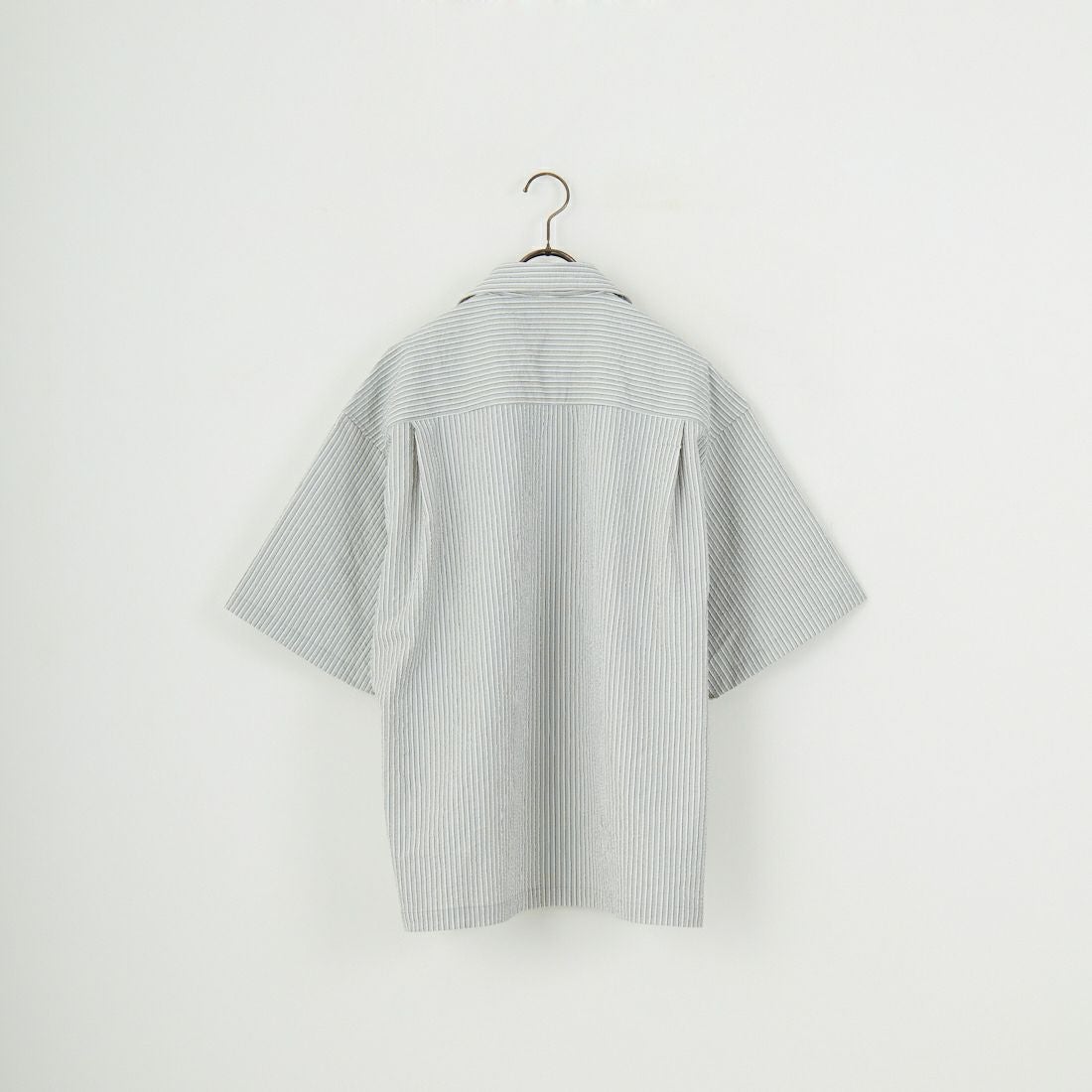 THOUSAND MILE [サウザンド マイル] ショートスリーブシャツ ストライプ [TM251ST00091] GRAY ST