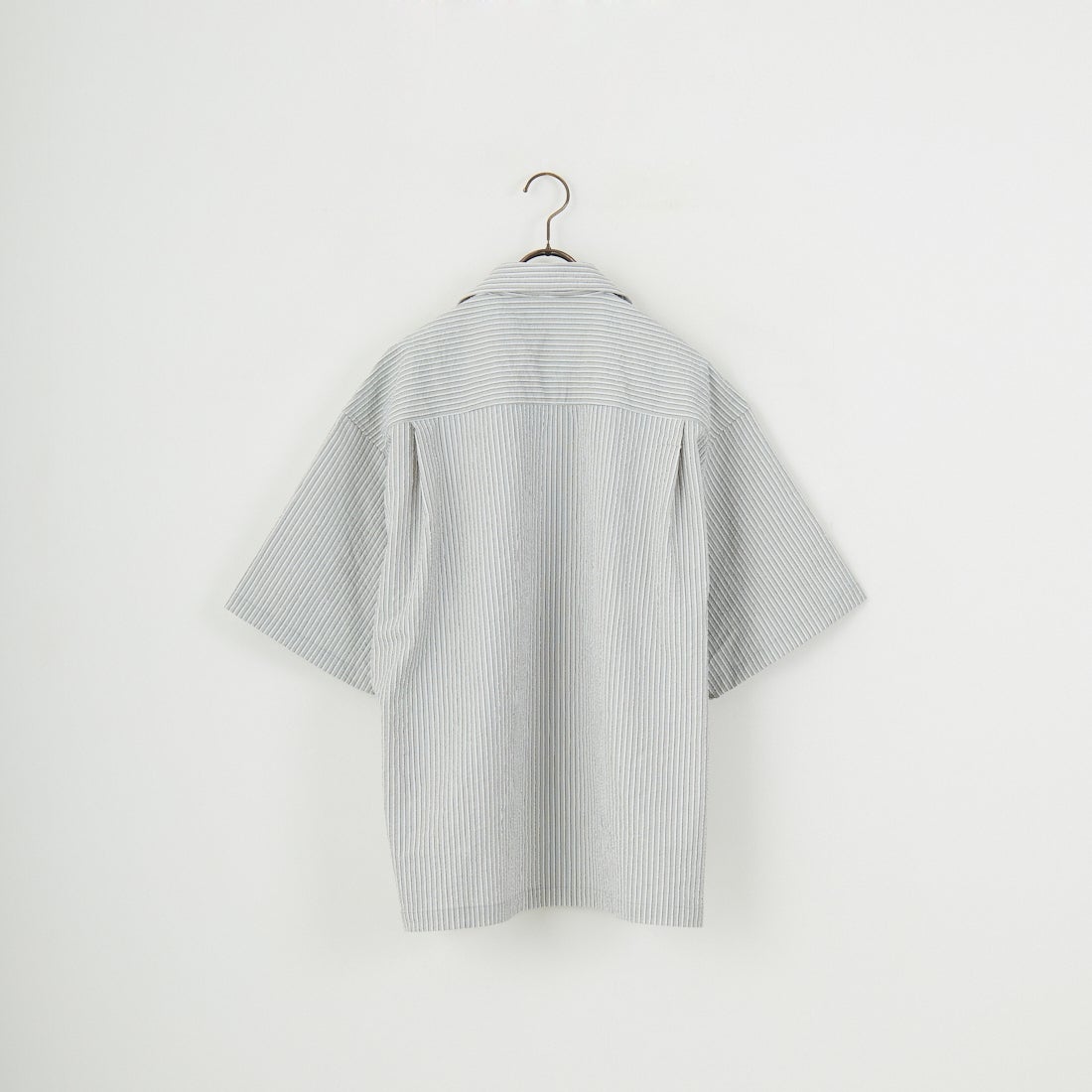 THOUSAND MILE [サウザンド マイル] ショートスリーブシャツ ストライプ [TM251ST00091] GRAY ST