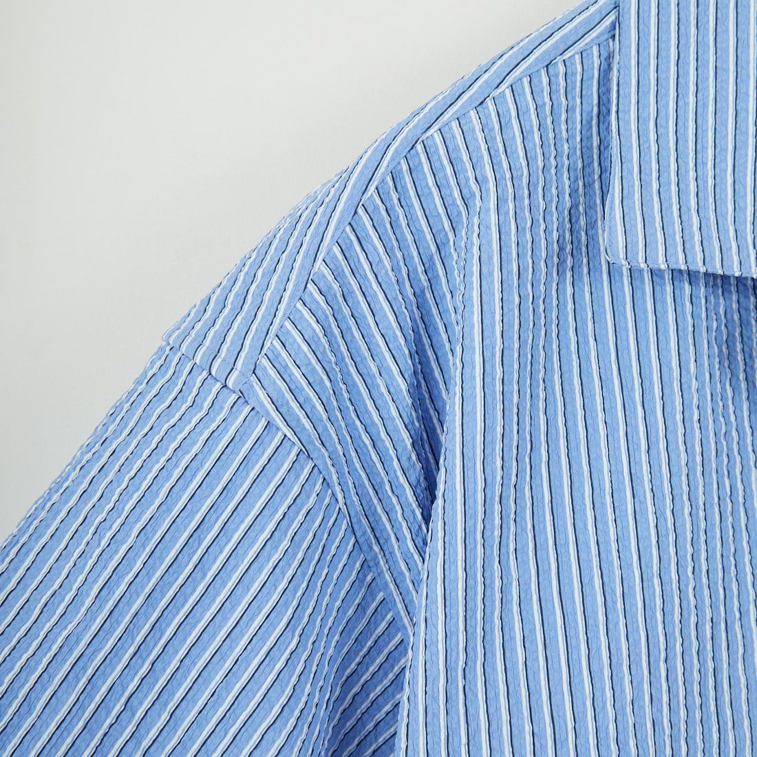 THOUSAND MILE [サウザンド マイル] ショートスリーブシャツ ストライプ [TM251ST00091] BLUE ST