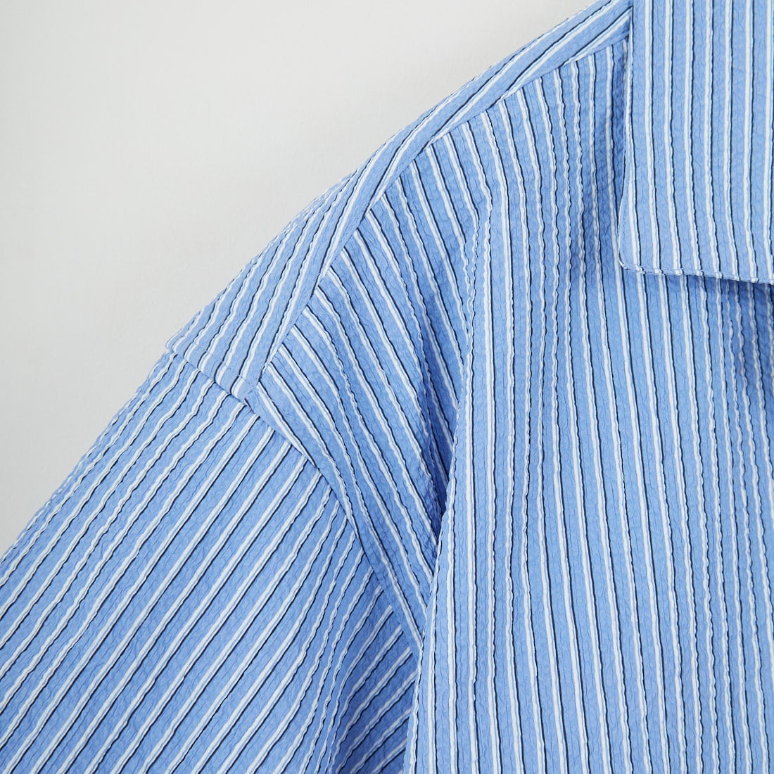 THOUSAND MILE [サウザンド マイル] ショートスリーブシャツ ストライプ [TM251ST00091] BLUE ST