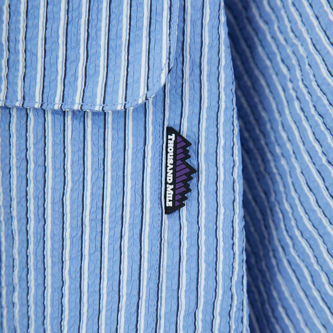 THOUSAND MILE [サウザンド マイル] ショートスリーブシャツ ストライプ [TM251ST00091] BLUE ST