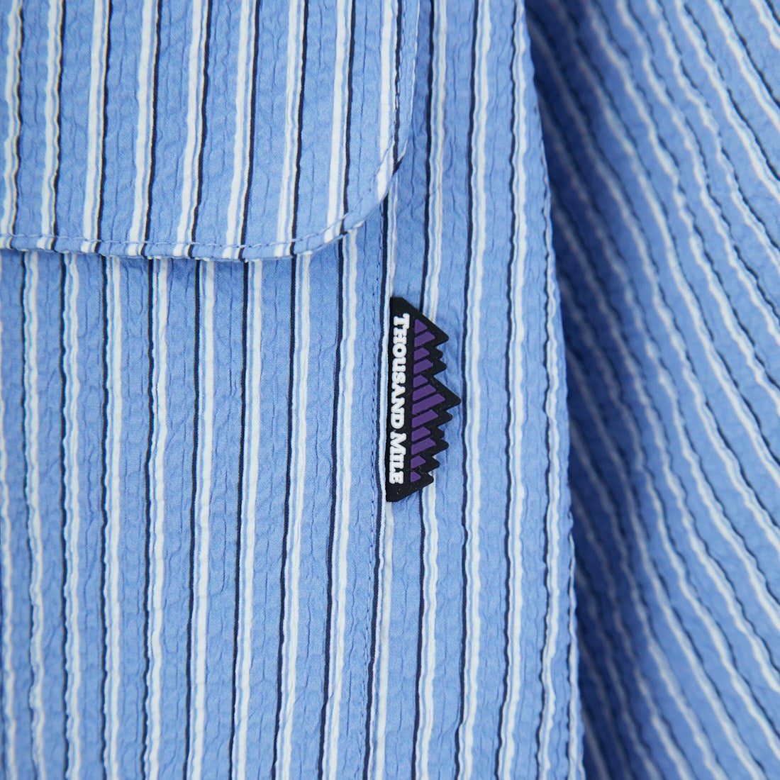 THOUSAND MILE [サウザンド マイル] ショートスリーブシャツ ストライプ [TM251ST00091] BLUE ST