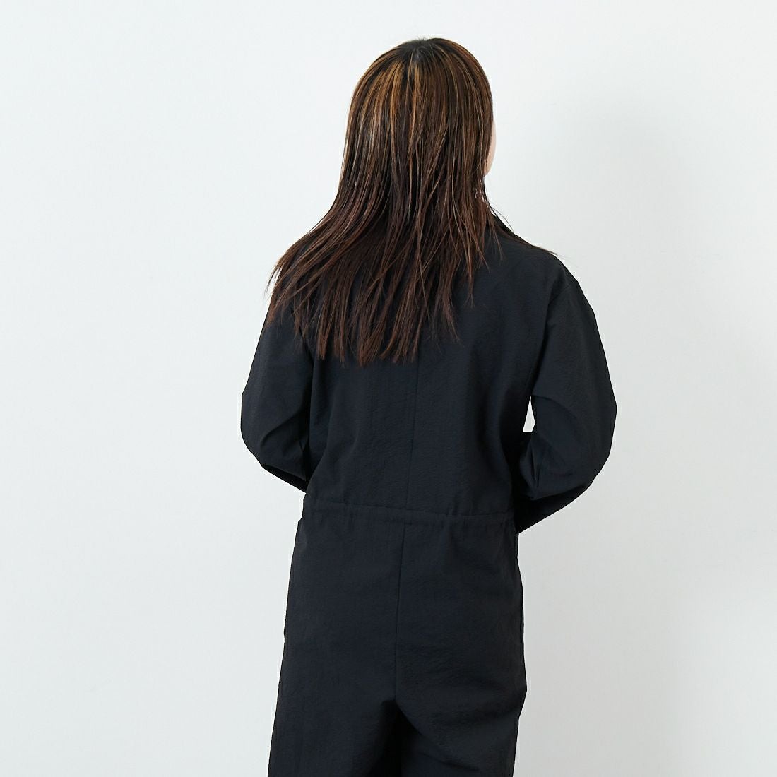 THOUSAND MILE [サウザンド マイル] オールインワン [TM251SS00152] BLACK &&モデル身長：167cm 着用サイズ：F&&