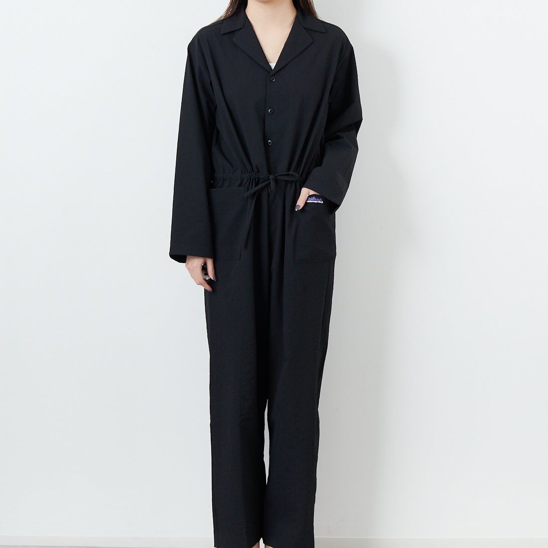 THOUSAND MILE [サウザンド マイル] オールインワン [TM251SS00152] BLACK &&モデル身長：167cm 着用サイズ：F&&