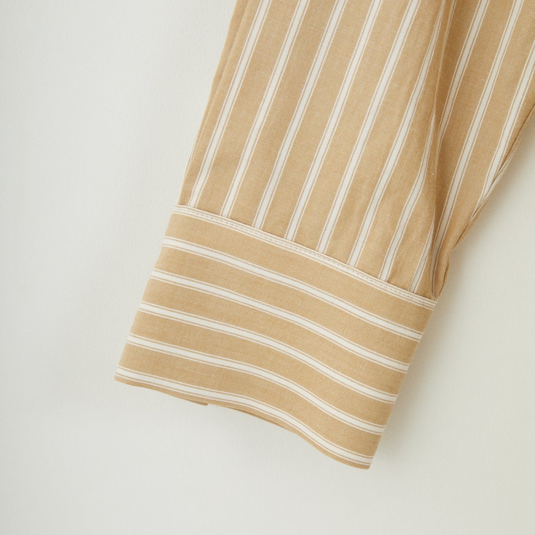 marmors [マルモア] バンドカラー ストライプブラウス [0225101029] BEIGE