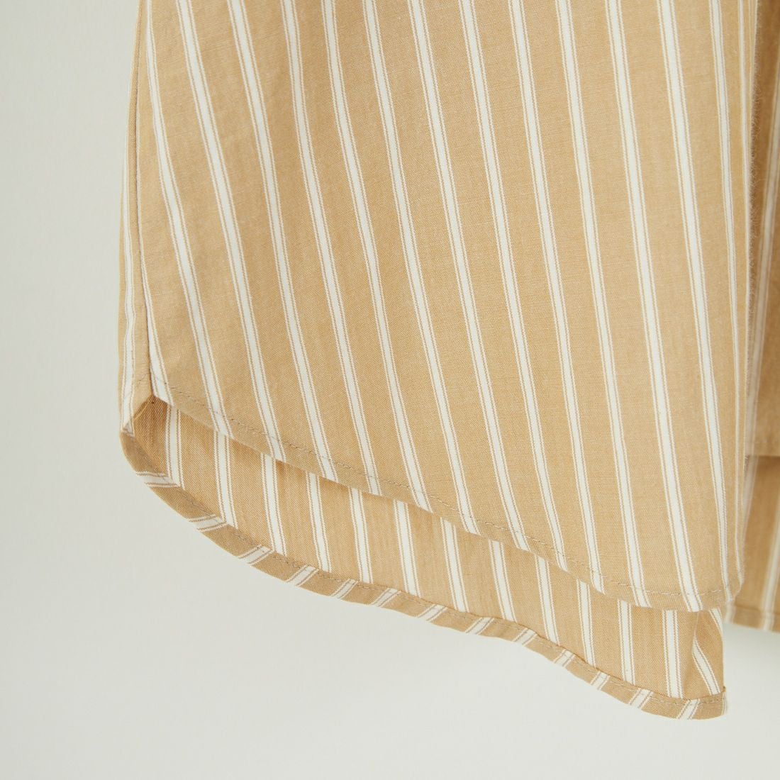 marmors [マルモア] バンドカラー ストライプブラウス [0225101029] BEIGE