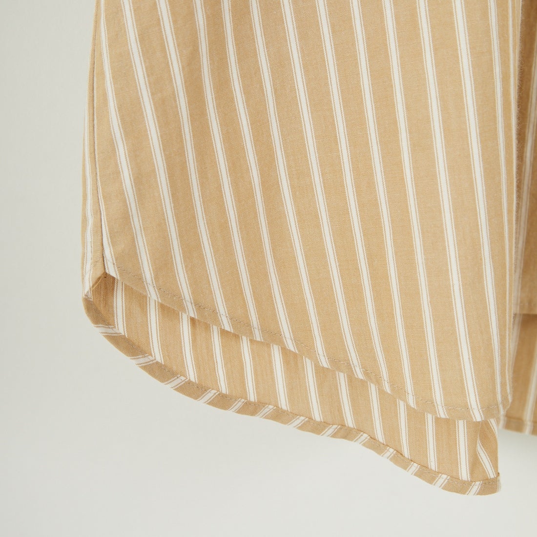 marmors [マルモア] バンドカラー ストライプブラウス [0225101029] BEIGE