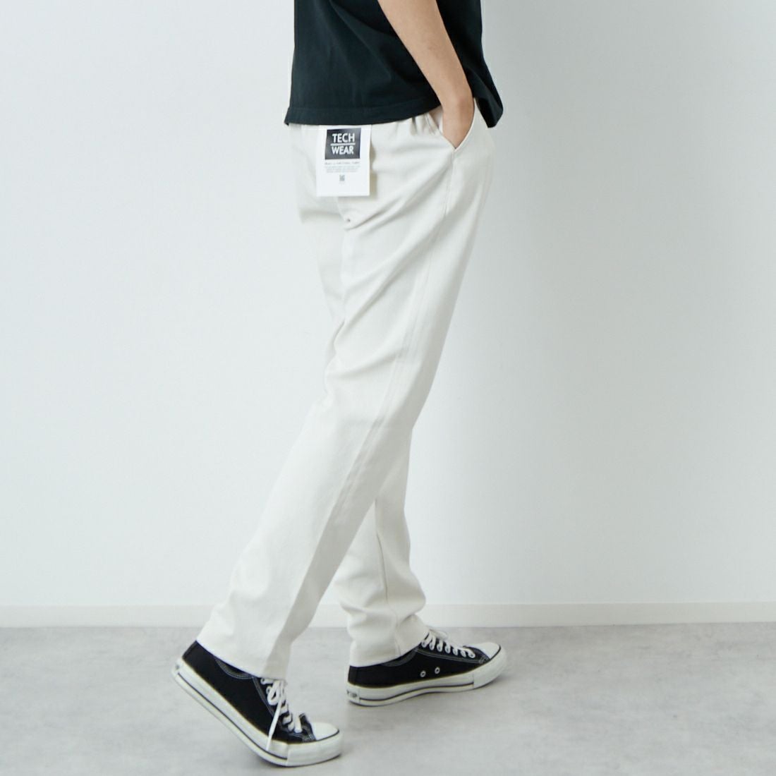 Jeans Factory Clothes [ジーンズファクトリークローズ] シェリタリングドライオックス1Pイージートラウザー [JFC-252-002] 68 OFF &&モデル身長：179cm 着用サイズ：XL&&