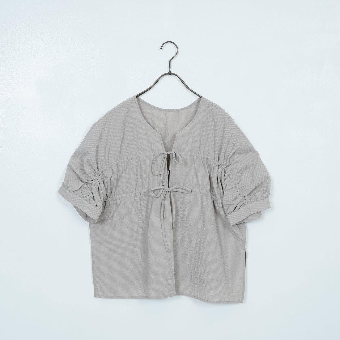 Jf Ready Made [ジェイエフレディメイド] カラミタンブラーダブルリボンブラウス [8855306-01] 36 ﾗｲﾄﾍﾞｰｼ