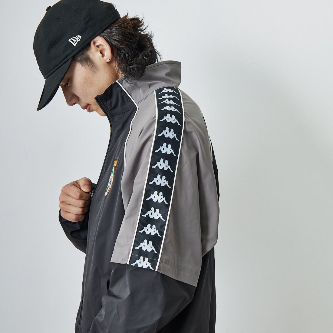 SEDAN ALL-PURPOSE [セダン オールパーパス] Kappa プレゼンテーションジャケット [SD25S-JK06] NERO &&モデル身長：179cm 着用サイズ：L&&