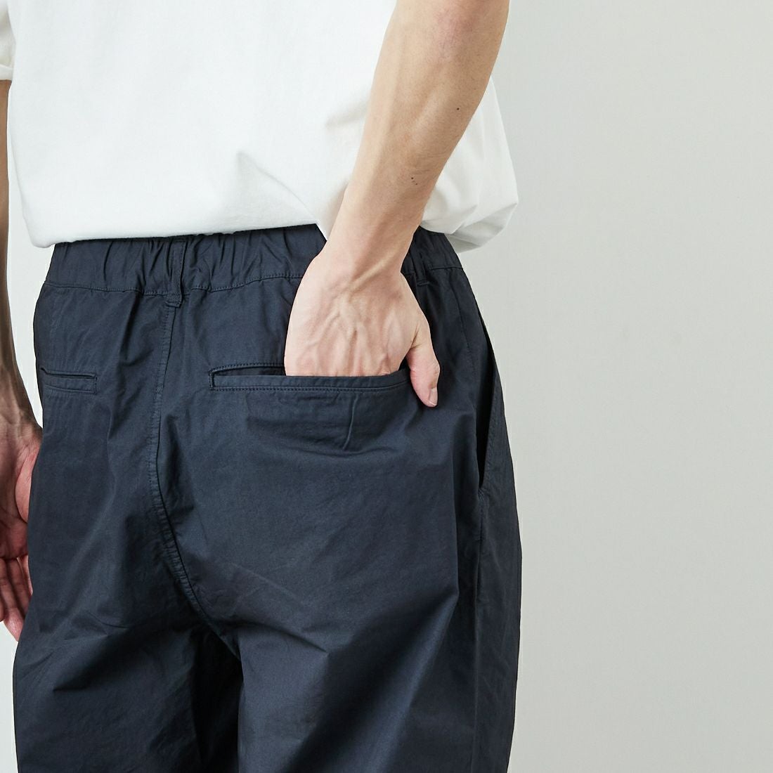 STILL BY HAND [スティルバイハンド] 別注 製品染めツータックテーパードパンツ [2501JF-EX01-JF] CHARCOAL