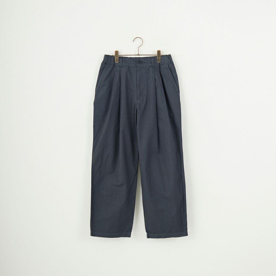 STILL BY HAND [スティルバイハンド] 別注 製品染めツータックテーパードパンツ [2501JF-EX01-JF] CHARCOAL