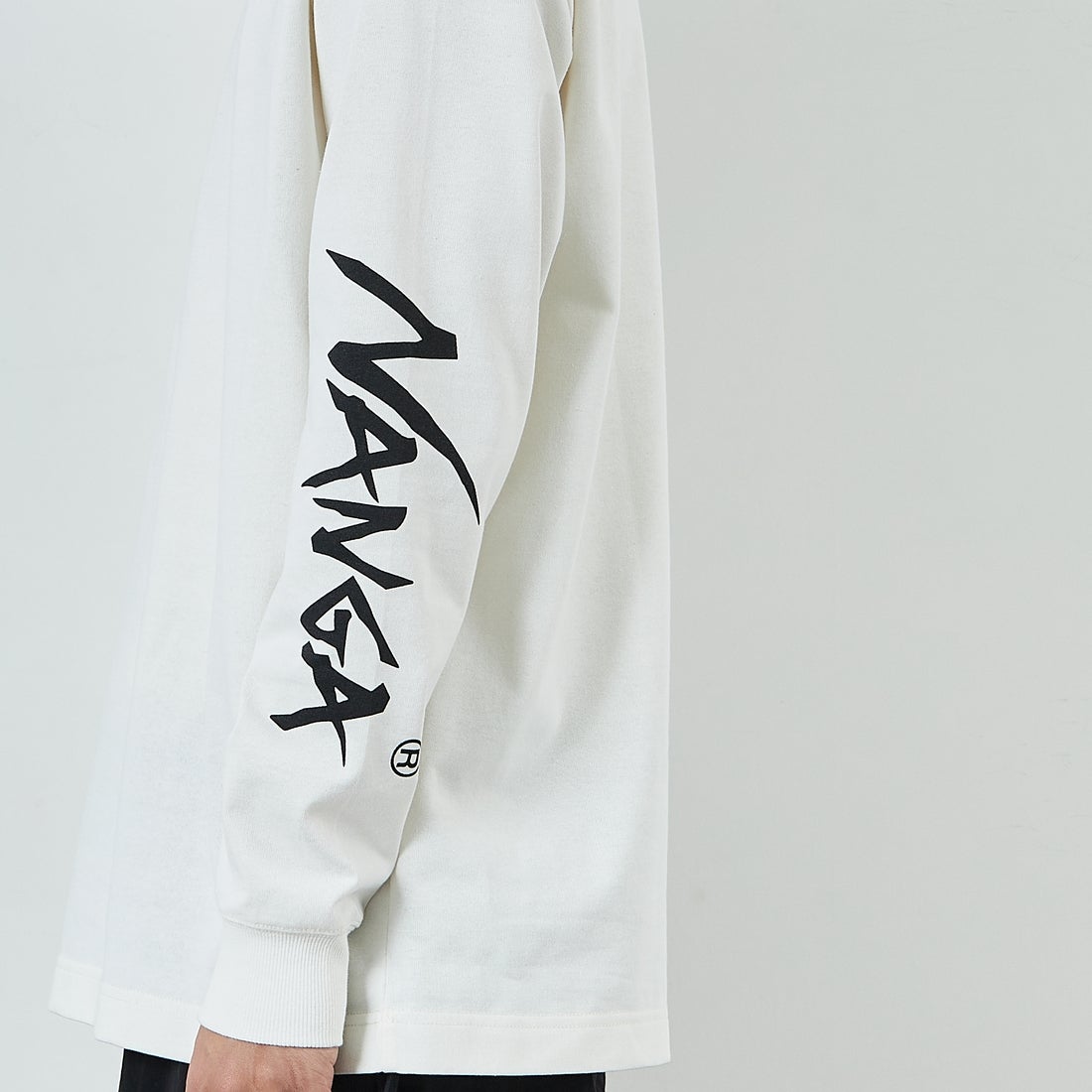 NANGA [ナンガ] エコハイブリッド スリーブロゴTシャツ [N2500-1L030A] WHT