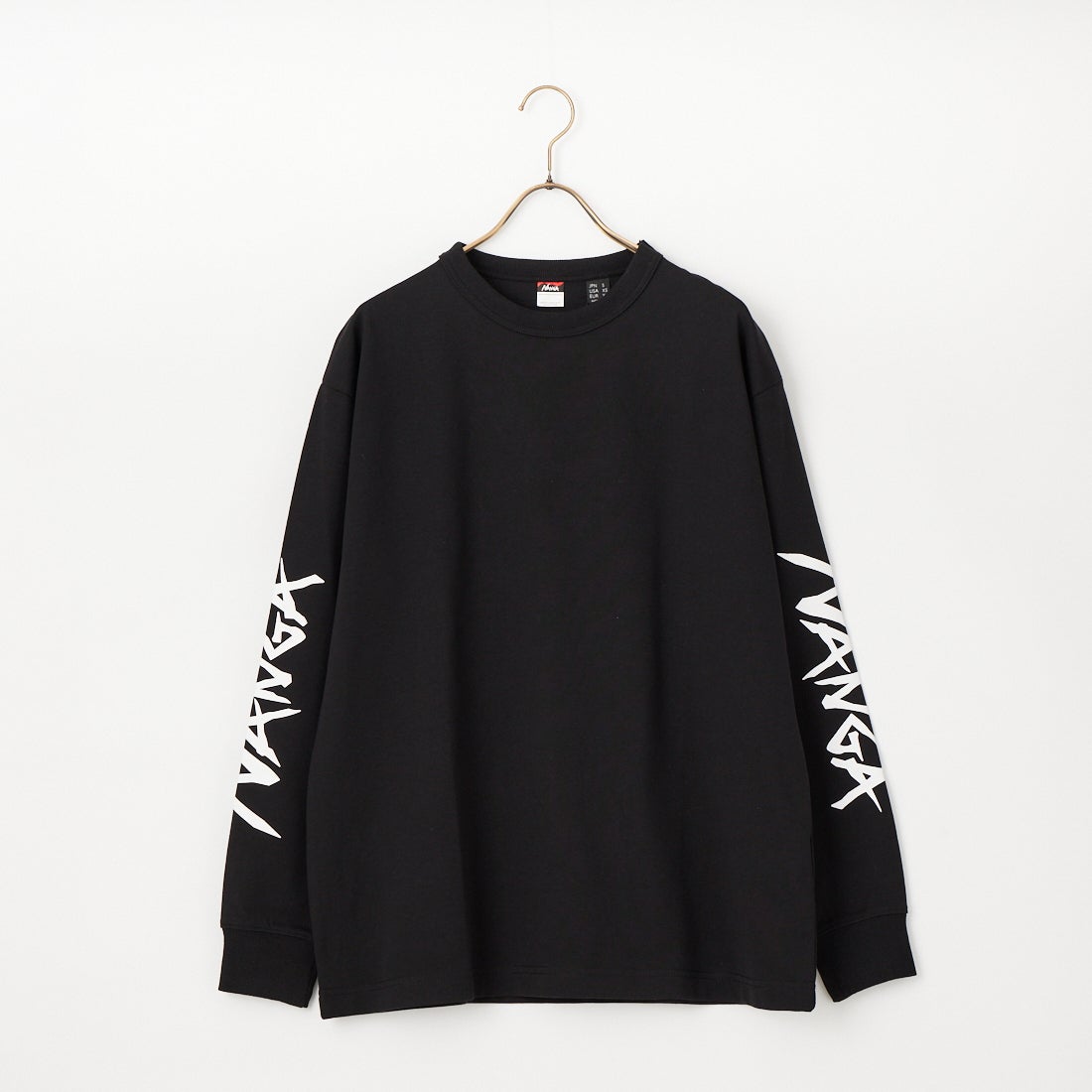 NANGA [ナンガ] エコハイブリッド スリーブロゴTシャツ [N2500-1L030A] BLK