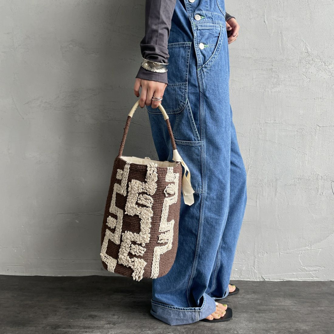 beej [ビージ] バケットトートバッグ [25SS-PWMI-IT009] BROWN