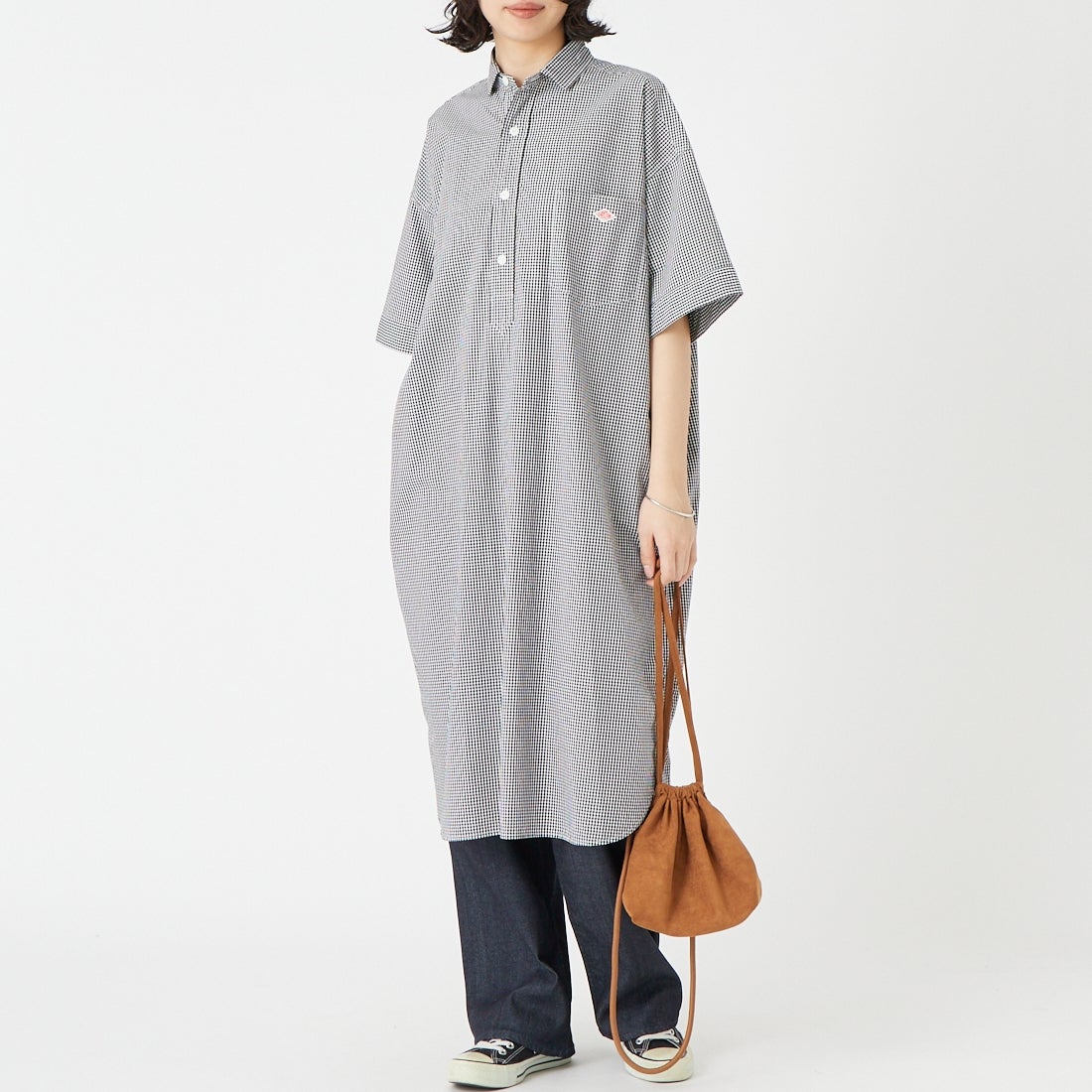 BK GINGHAM&&モデル身長：162cm 着用サイズ：36&&