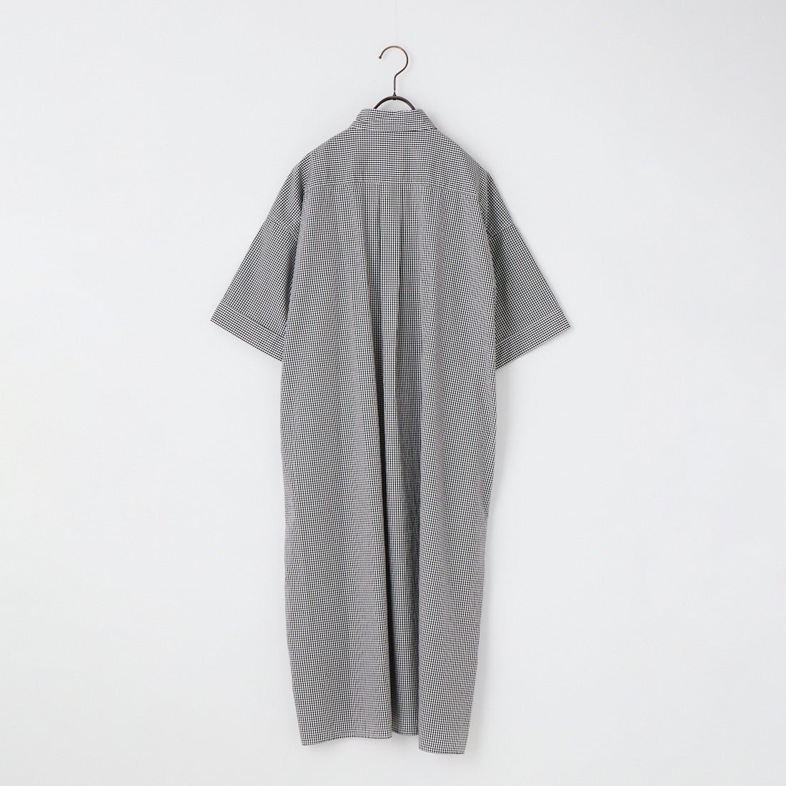 DANTON [ダントン] ショートスリーブ プルオーバードレス [JD-3655CPP] BK GINGHAM